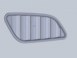 Aberturas do capô GTRS3 grandes Modelo de Impressão 3D