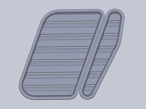Hood Vents serie 3 e36 3D Модель