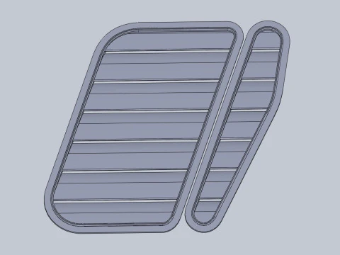 Hood Vents serie 3 e36 3D Model