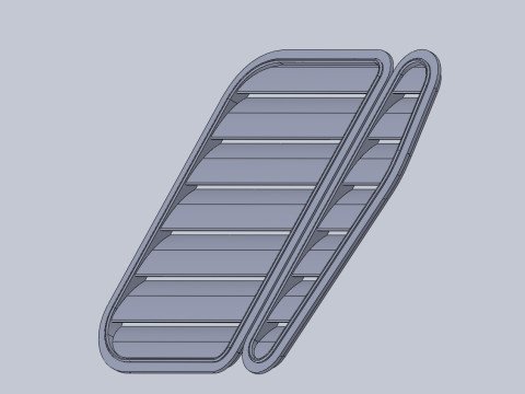 Hood Vents serie 3 e36 3D Модель