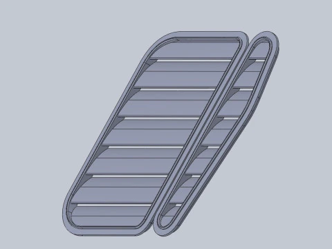Hood Vents serie 3 e36 3D Model
