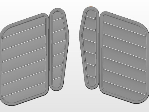 Hood Vents serie 3 e36 3D Модель