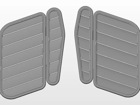 Hood Vents serie 3 e36 3D Model
