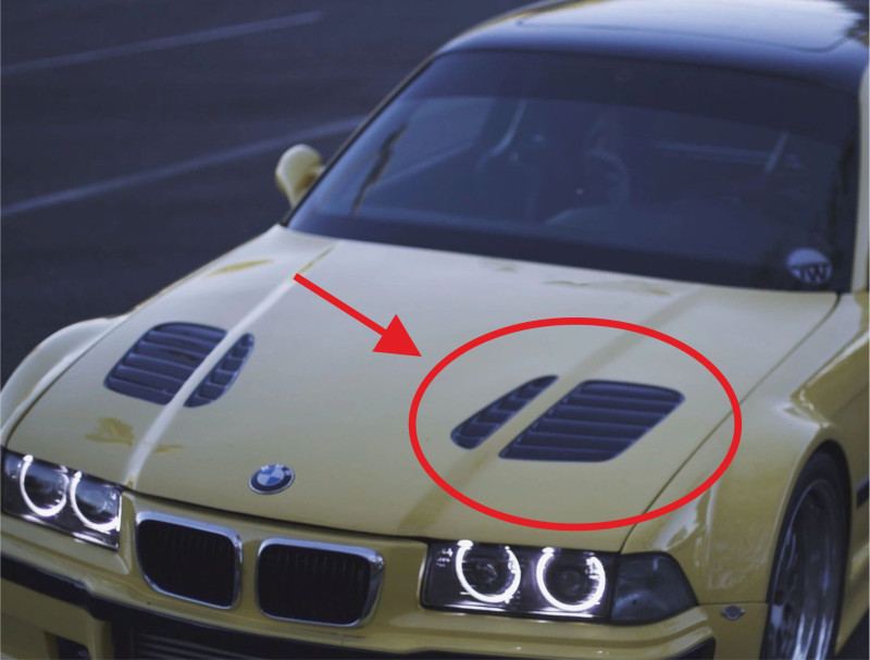 Hood Vents serie 3 e36 3D Модель .c4d .max .obj .3ds .fbx .stl .blend 