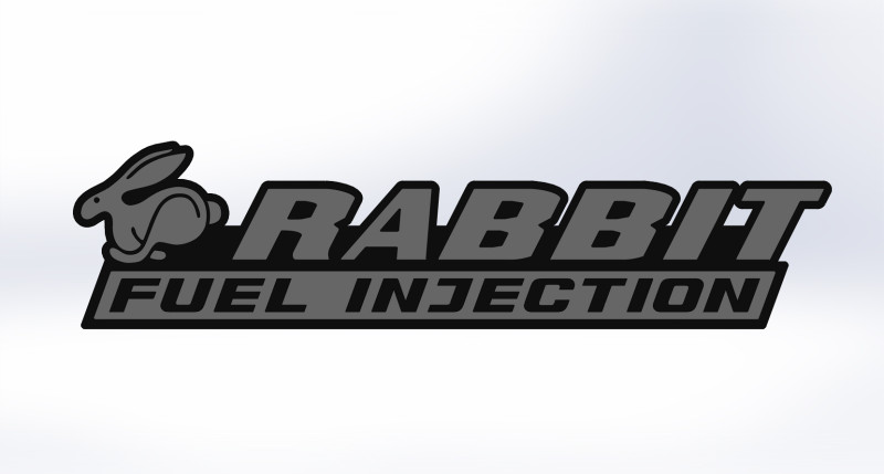 Volkswagen Rabbit Fuel Injection Logo 3D Модель .c4d .max .obj .3ds .fbx .stl .blend 