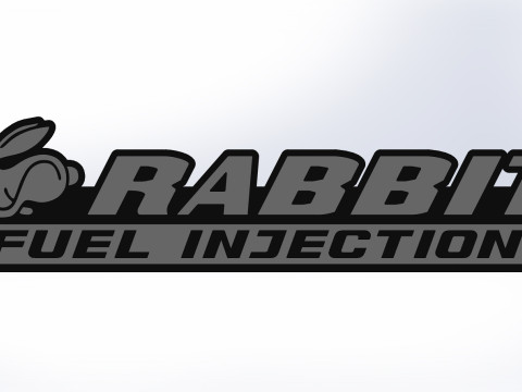 Volkswagen Rabbit Fuel Injection Logo 3D-Modell
