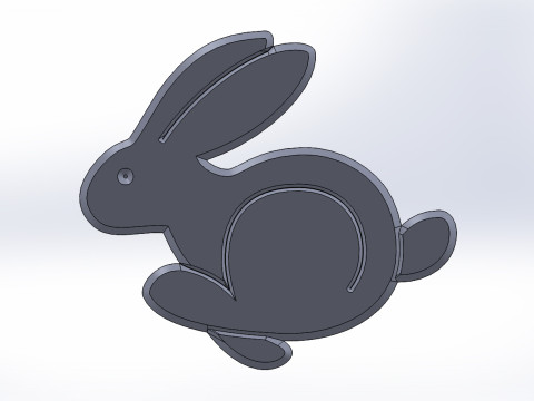 Volkswagen golf rabbit logo ver 1 Modèle 3D