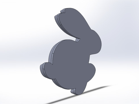 Volkswagen golf rabbit logo ver 1 Modèle 3D
