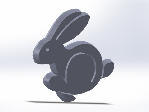 Volkswagen golf rabbit logo ver 1 Modèle 3D