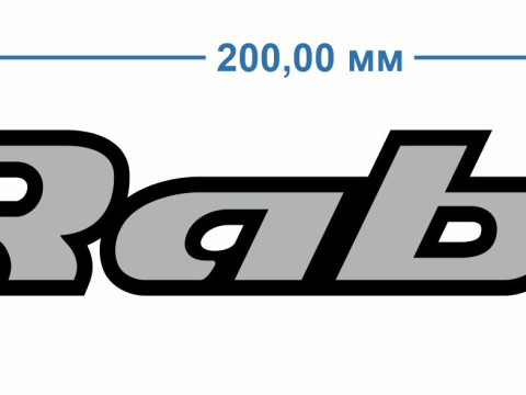 Volkswagen golf rabbit logo ver 2 3D Модель