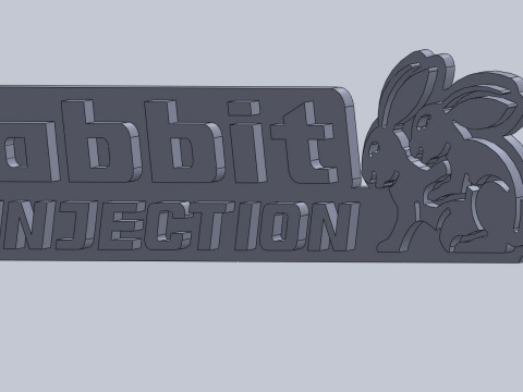 Volkswagen Rabbit Injection emblem 3D 모델