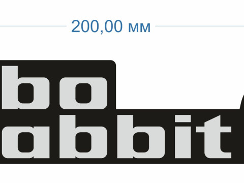Volkswagen Turbo Rabbit emblem 3D-Modell