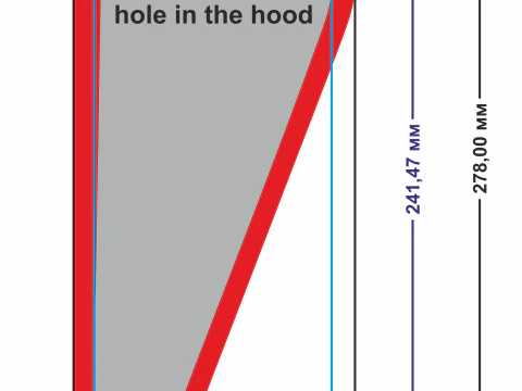 Air intake in the style of Mitsubishi Lancer Evolution 2001 3D Model