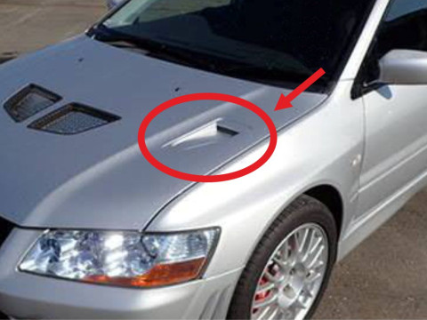 Air intake in the style of Mitsubishi Lancer Evolution 2001 Modèle 3D