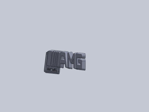 Mersedes AMG Black Series nameplate Modèle 3D
