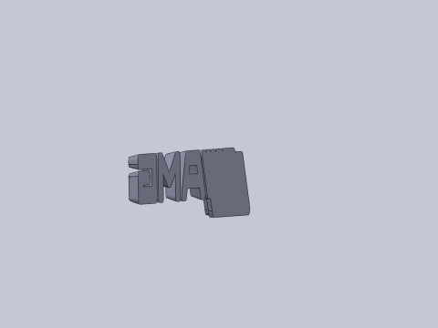 Mersedes AMG Black Series nameplate Modèle 3D