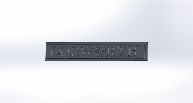COSWORTH Logo 3Dモデル .c4d .max .obj .3ds .fbx .stl .blend