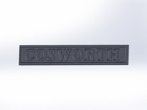 COSWORTH Logo 3D-Modell