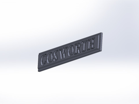 COSWORTH Logo 3Dモデル