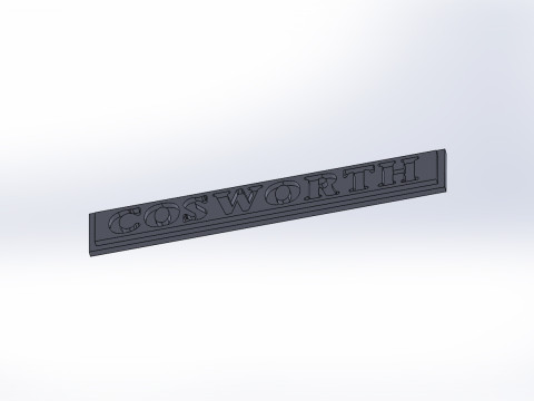 COSWORTH Logo 3Dモデル
