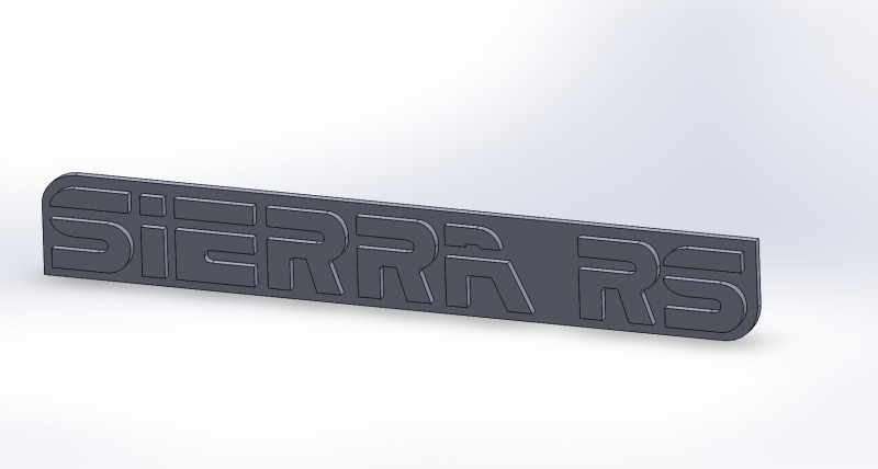 SIERRA RS Logo Modèle 3D .c4d .max .obj .3ds .fbx .stl .blend 