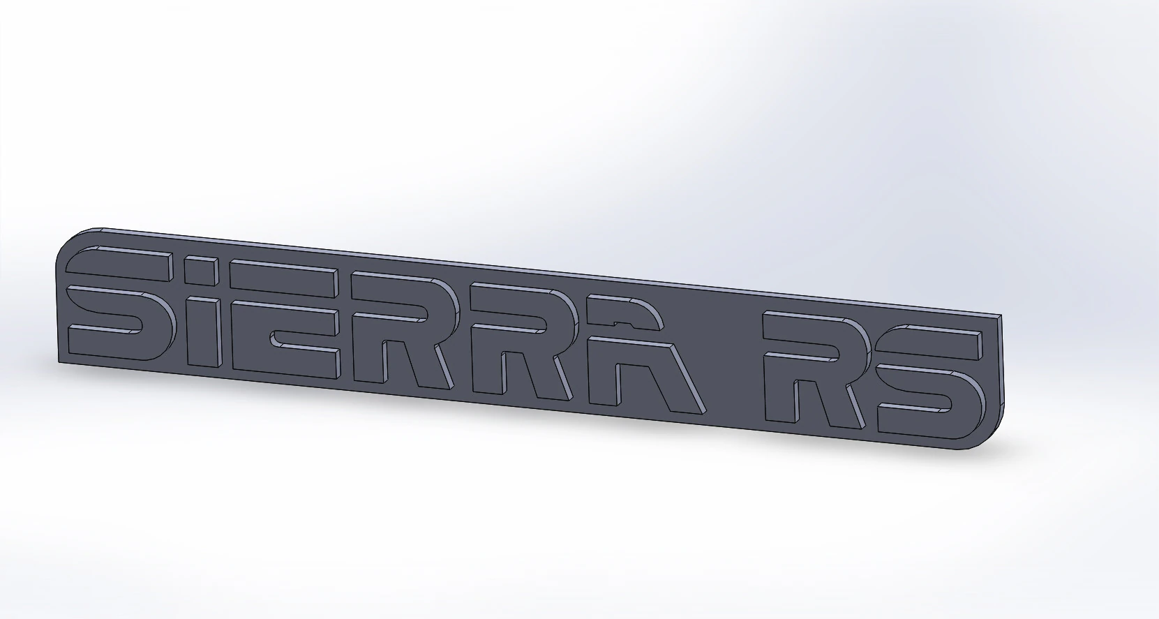 SIERRA RS Logo 3D Model .c4d .max .obj .3ds .fbx .stl .blend 