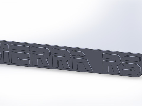 SIERRA RS Logo 3D-Modell