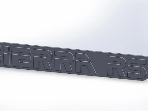 Logo SIERRA RS Model 3D