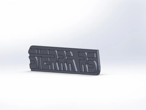 SIERRA RS Logo 3D Model