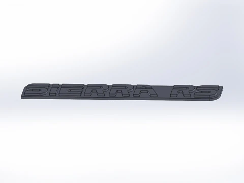 SIERRA RS Logo 3D Model