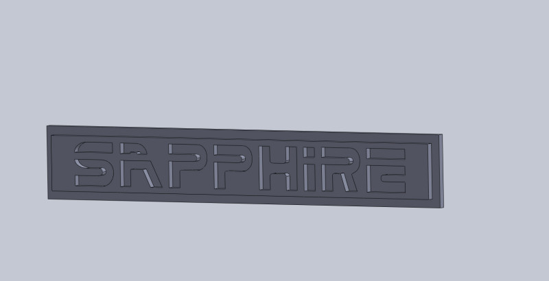 SAPPHIRE Logo Modelo 3D .c4d .max .obj .3ds .fbx .stl .blend 