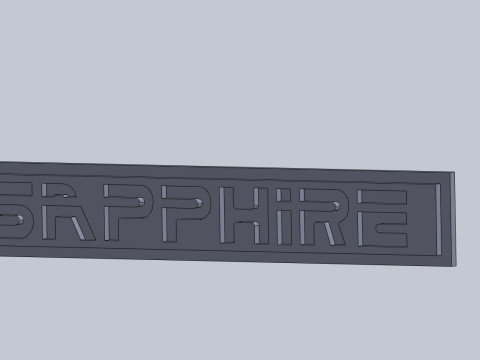 SAPPHIRE Logo 3D Модель