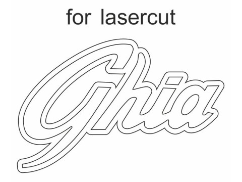 GHIA Logo Model 3D