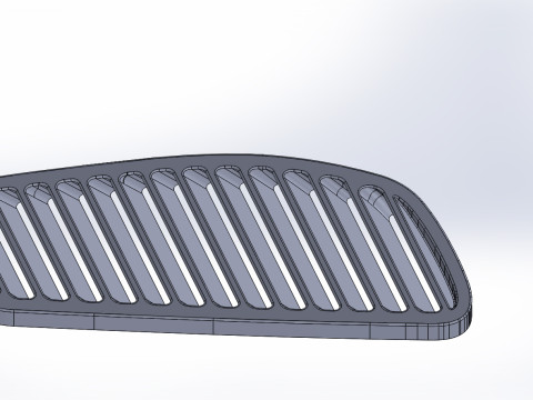 Grilles in the hood Sierra mk-3 cosworth 3D-Modell