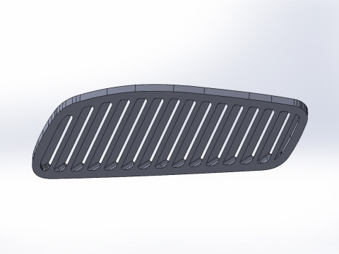 Grilles in the hood Sierra mk-3 cosworth 3D-Modell