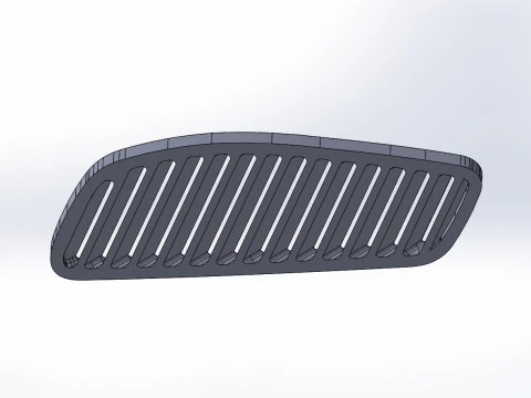 Grilles in the hood Sierra mk-3 cosworth 3D Model
