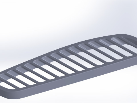 Grilles in the hood Sierra mk-3 cosworth 3D-Modell