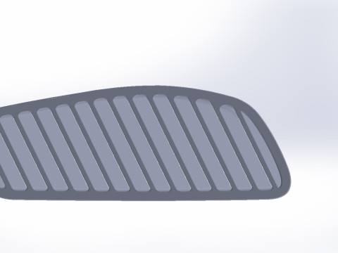 Grilles in the hood Sierra mk-3 cosworth 3D-Modell