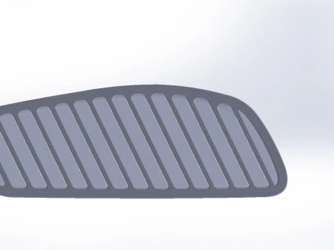 Grilles in the hood Sierra mk-3 cosworth 3D Model