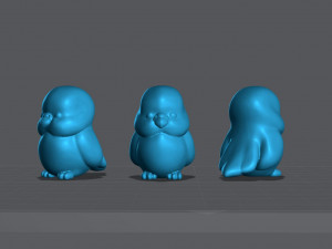 Parakeet and cat 3D 打印模型