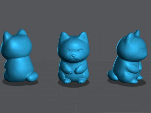 periquito y gato Modelo de impresión 3D