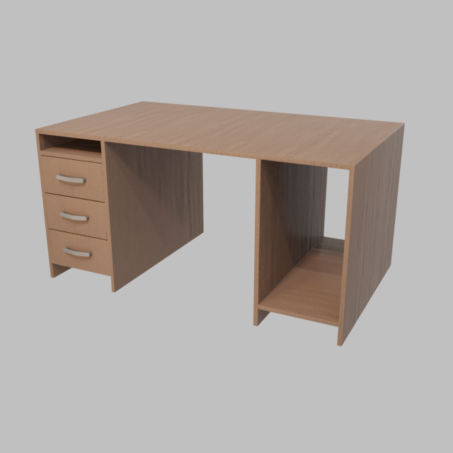 Computer table 3Dモデル .c4d .max .obj .3ds .fbx .stl .blend 