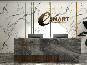 Professional Company reception design 3d Modello 3D