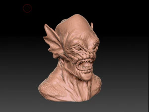 Sea creature head 3D Model