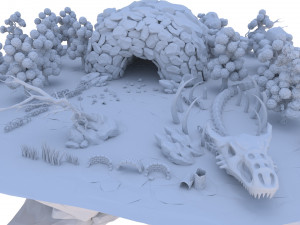Fantasy environment set pack 3D Model