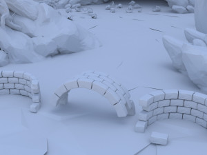 Fantasy environment set pack 3D 모델