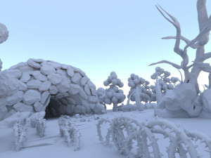Fantasy environment set pack 3D 모델
