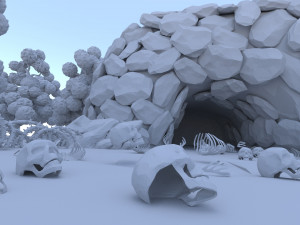 Fantasy environment set pack 3D 모델
