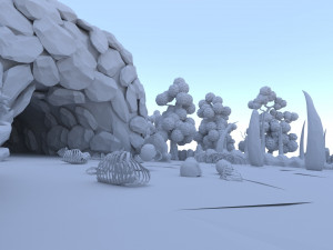 Fantasy environment set pack 3D 모델