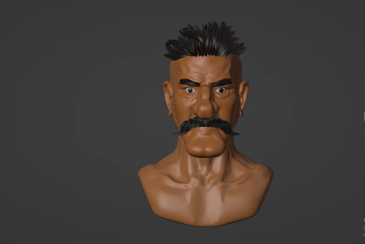 Portrait for print 3D Model .c4d .max .obj .3ds .fbx .stl .blend 